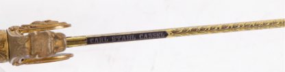 German Crossed Sabres Cavalry Officer's Lion Head sword