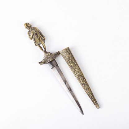 Romantic dagger with a figure of Venetian merchant