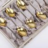 (English) Sweden antique 12-piece tea spoons set with sugar tongs - Image 3