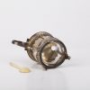 Antique mustard pot with a bone spoon by Antoine Eysen - Image 5