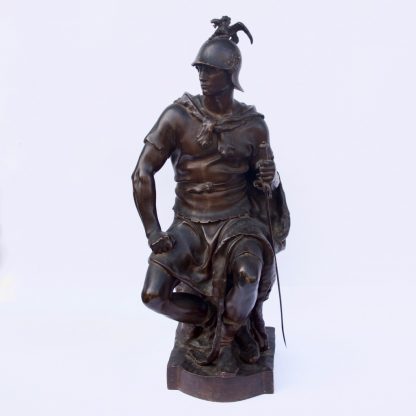 “Le Courage Militaire” Bronze Sculpture by Paul Dubois