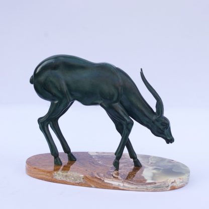 Animalistic Bronze Sculpture of an Antelope