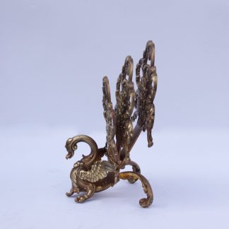 Interesting Bronze Peacock Napkin Holder