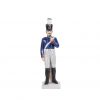 (English) Antique colored painting porcelain soldier figure