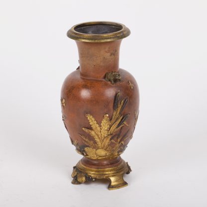 Antique French Bronze Vase With Japanese Motives on TheBestAntique
