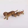 Antique Colored Wien Bronze. Dimensions: 4,5 x 12,5 x 5 cm.