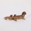 Antique Colored Wien Bronze. Dimensions: 4,5 x 12,5 x 5 cm.