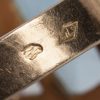 镶金750（18K）蓝色天然黄玉石戒指，非常漂亮 - 图片 6