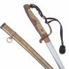 (English) Russo-Japanese WW2 D-Guard Samurai Sword -Antique/Old WW II -SIGNED -FAMILY MON