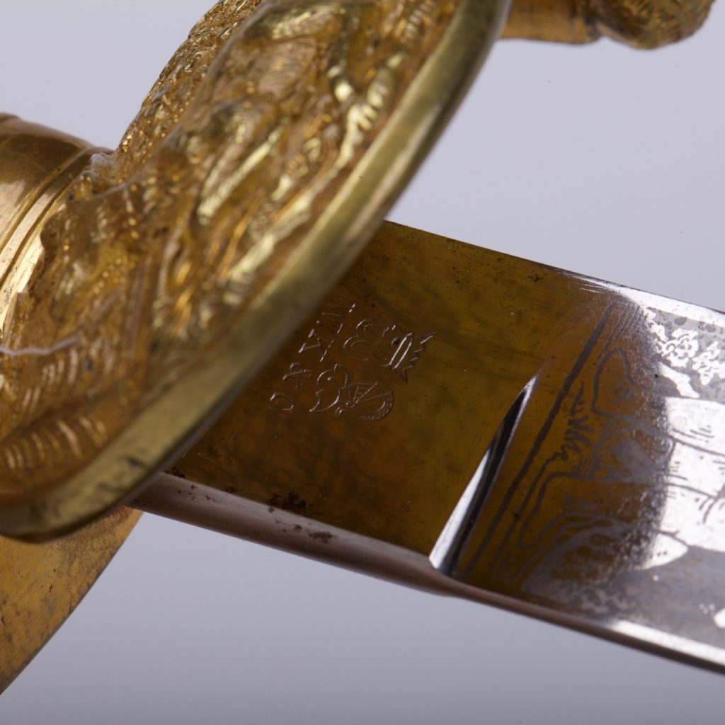 German Bavarian “Lion head” hunting dagger/knife, Solingen WKC