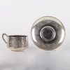 French silver plated tea cup & saucer. - Image 4
