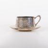 French silver plated tea cup & saucer - Image 2