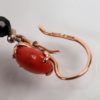 (English) Gold earrings with jade stone in a box - 图片 8