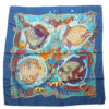 (English) Hermes "Grands fonds" silk scarf