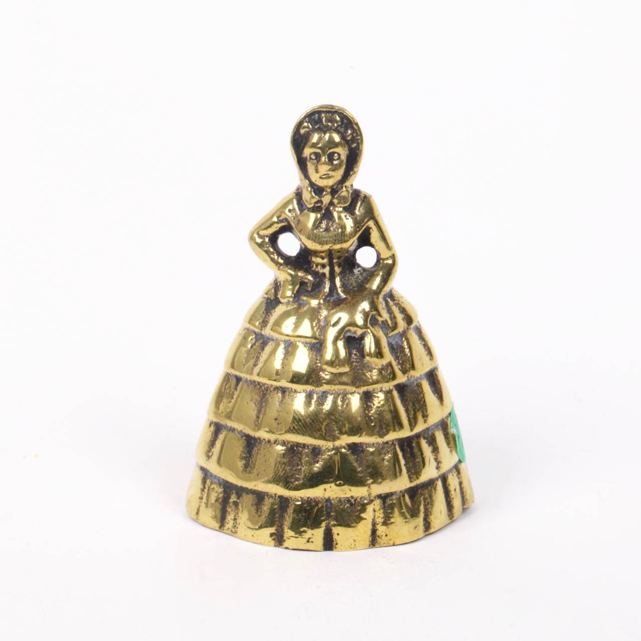 Antique brass bell in a shape of a woman - Antique weapons, collectibles,  silver, icons, bronze, swords, daggers..