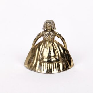 Antique brass bell in a shape of a old woman - Antique weapons