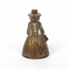 Antique brass bell in a shape of a woman - Image 2