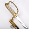 (English) Imperial Japanese naval sword with rare type scabbard(plain) - Image 6