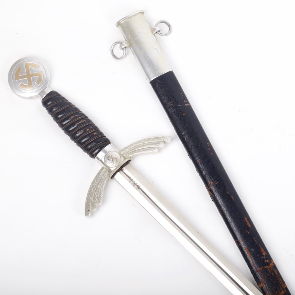 WW2 German Luftwaffe officer’s sword in aluminium by Eickhorn Solingen Antique weapons