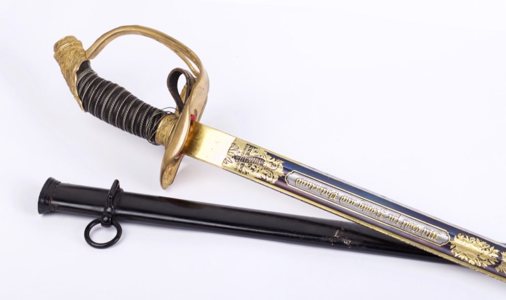 Imperial Bavarian sword with an order of the Black Eagle miniature