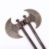 (English) A pair of 19th Century Indo-Persian Tabar axes - Image 6