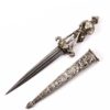 European Antique Bronze Romantic Dagger - Image 14