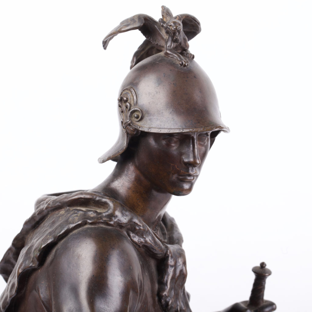 Bronze sculpture “Le courage militaire by French sculptor Paul Dubois ...