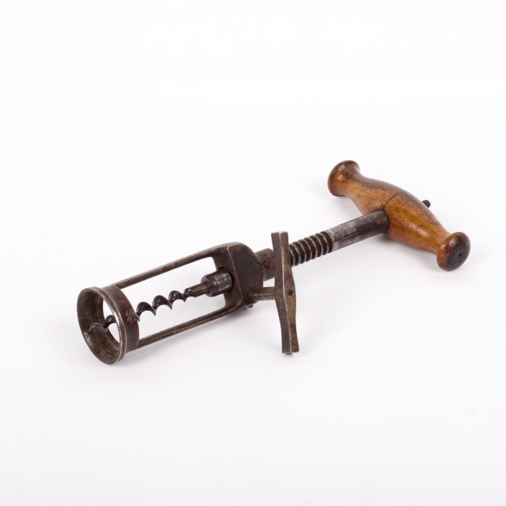 Screw corkscrew with wooden handle Antique weapons, collectibles
