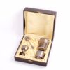 French silver egoist set in a box