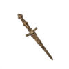 (English) Antique Romantic bronze dagger with the skeleton on the handle - 图片 2