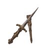 (English) Antique Romantic bronze dagger with the skeleton on the handle - 图片 4