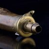 (English) Antique hunter copper pistol gun powder bottle flask - 图片 5