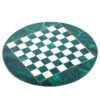 Vintage malachite oval chess board - Image 2