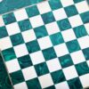 Vintage malachite oval chess board - Image 3