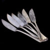 Antique set of 12 forks and knives for serving the fish - Image 9