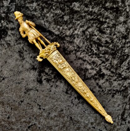 European Renaissance Antique Bronze Romantic Dagger