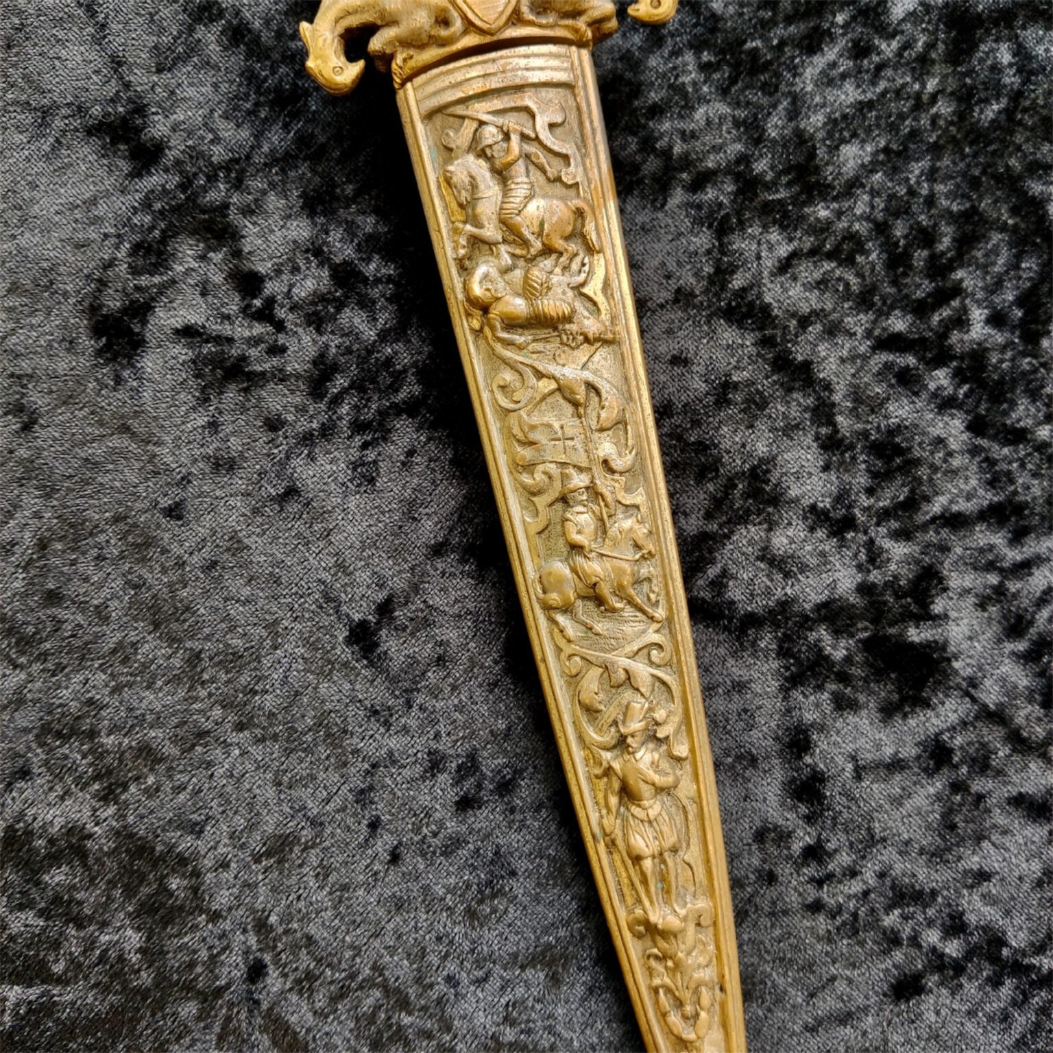 European Antique Bronze Romantic Dagger Antique weapons, collectibles