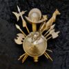 Ornamental pattern to the trophy of medieval weapons