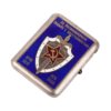 Soviet silver and en plein enamel presentation cigarette case