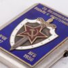 Soviet silver and en plein enamel presentation cigarette case - Image 6