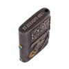 (English) A Russian steel cigarette case with silver and gold onlays and cabochons. - Image 6