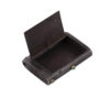 (English) A Russian steel cigarette case with silver and gold onlays and cabochons. - Image 5