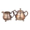 (English) A Russian silver-gilt tea/coffee set with a duke's monogram