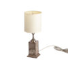 Table lamp with clock, around 1920 Profiled stand, square body above