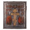 (English) A Russian icon “The Crucifixion of the Lord with scenes of Passion”