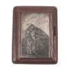 Russian silver and leather notepad “Bogatyr”