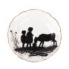 A set of six porcelain plates with a peasant children depiction by Elizabeth Bem - Image 8