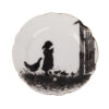 A set of six porcelain plates with a peasant children depiction by Elizabeth Bem - Image 7