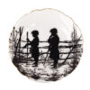 A set of six porcelain plates with a peasant children depiction by Elizabeth Bem - Image 3