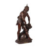 Jean Didier DEBUT（1824-1893）的战士青铜雕塑